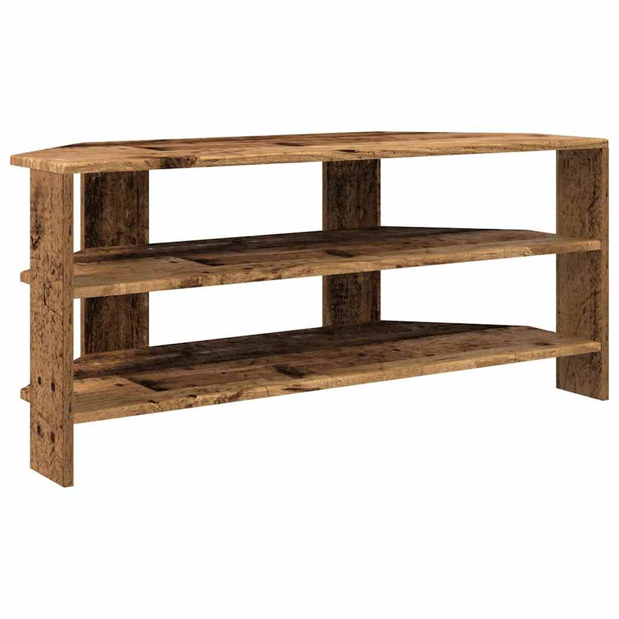 HoekTVKast Oud Hout 102x40,5x45cm Bewerkt hout