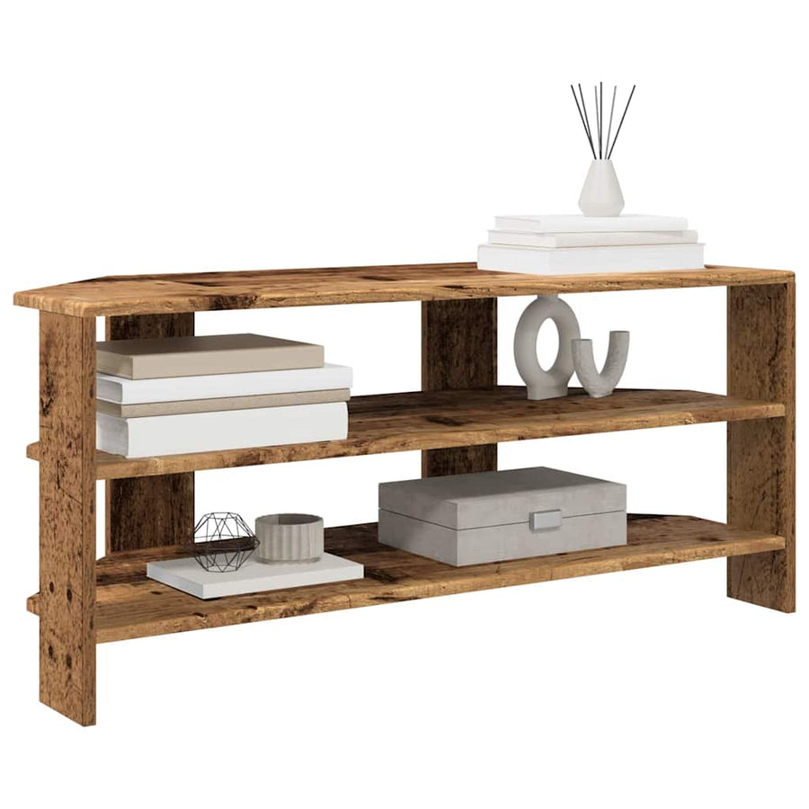 HoekTVKast Oud Hout 102x40,5x45cm Bewerkt hout