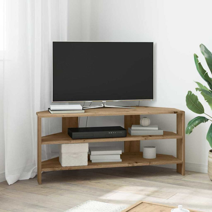 HoekTVKast Artisan Eiken 102x40,5x45cm Bewerkt hout