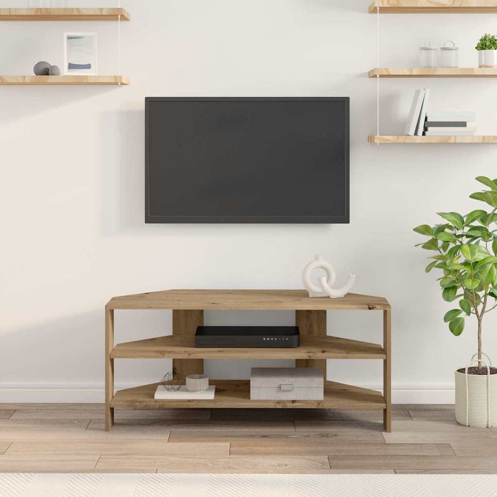 HoekTVKast Artisan Eiken 102x40,5x45cm Bewerkt hout