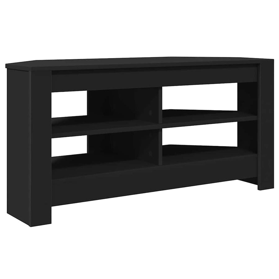 HoekTVKast Zwart 102x40,5x45cm Bewerkt hout