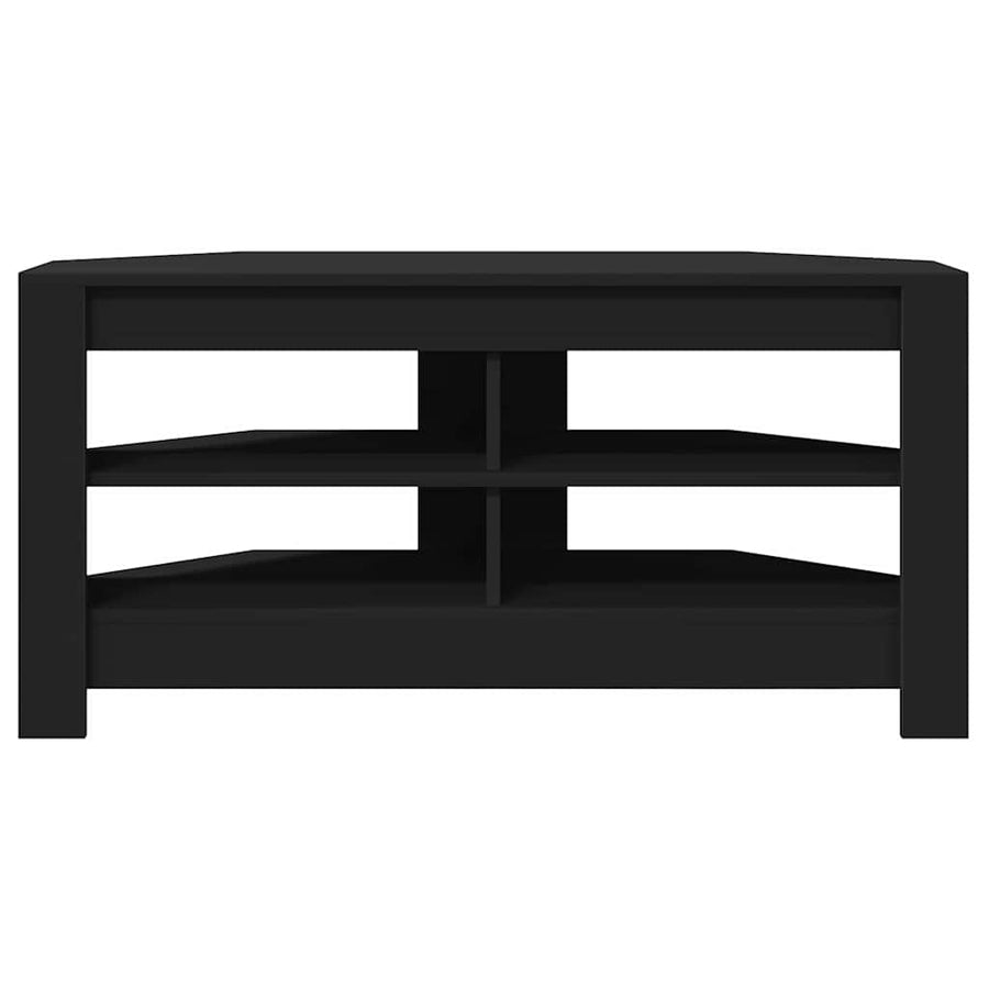 HoekTVKast Zwart 102x40,5x45cm Bewerkt hout