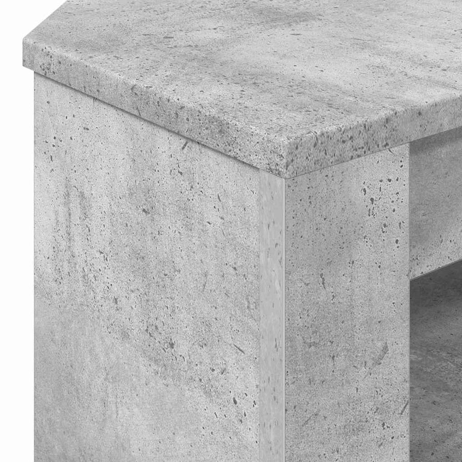 HoekTVKast Beton Grijs 102x40,5x45cm Bewerkt hout