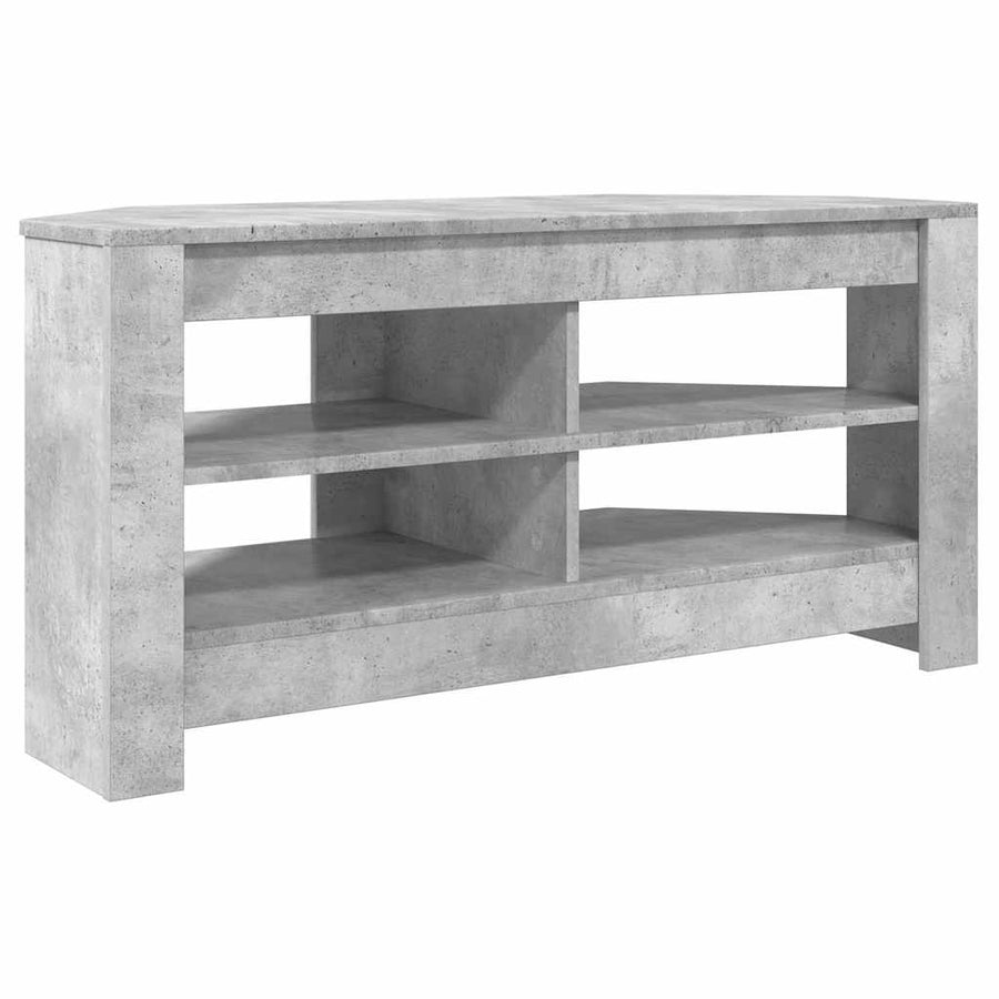 HoekTVKast Beton Grijs 102x40,5x45cm Bewerkt hout