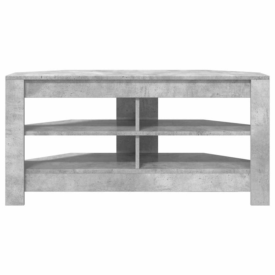 HoekTVKast Beton Grijs 102x40,5x45cm Bewerkt hout