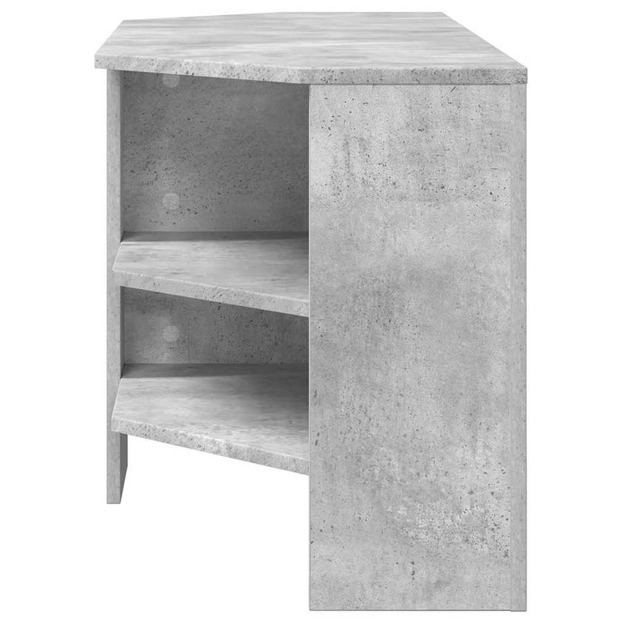 HoekTVKast Beton Grijs 102x40,5x45cm Bewerkt hout