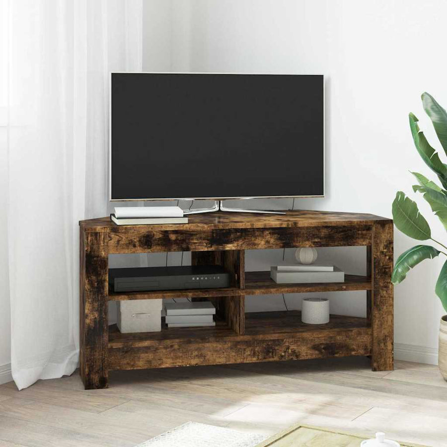 HoekTVKast Gerookt eiken 102x40,5x45cm Bewerkt hout
