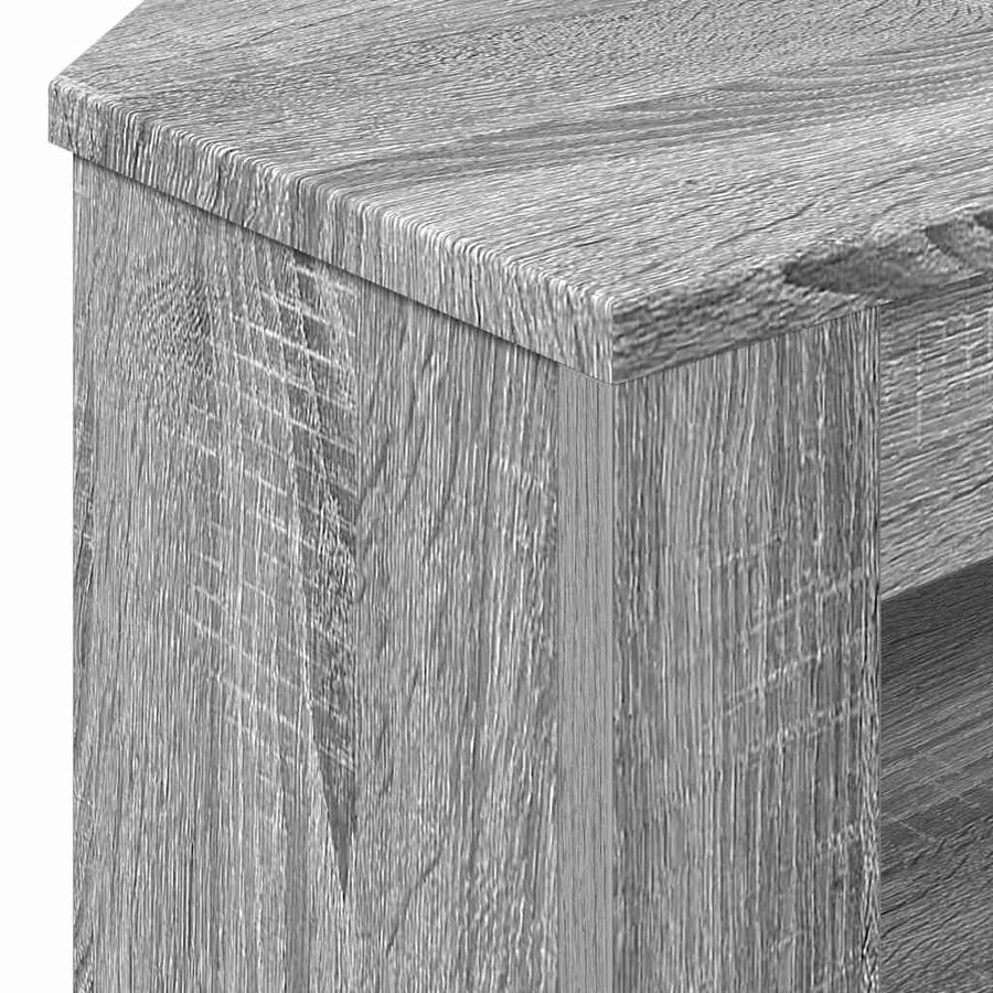 HoekTVKast Grijs Sonoma 102x40,5x45cm Bewerkt hout