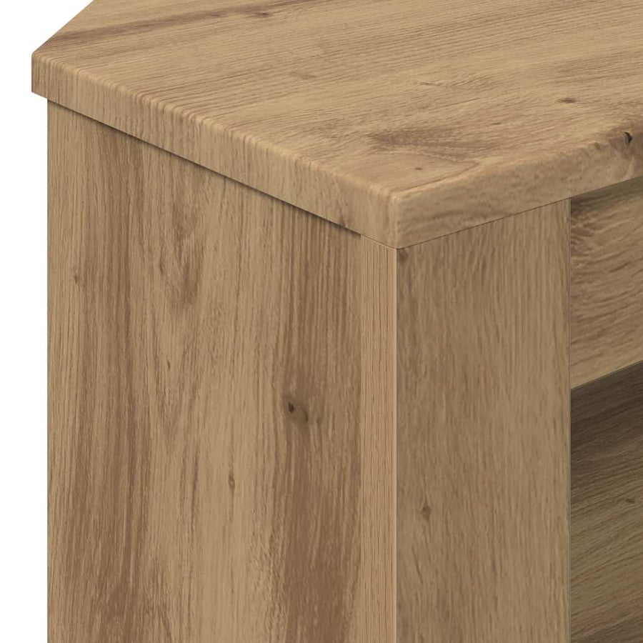 HoekTVKast Oud Hout 102x40,5x45cm Bewerkt hout