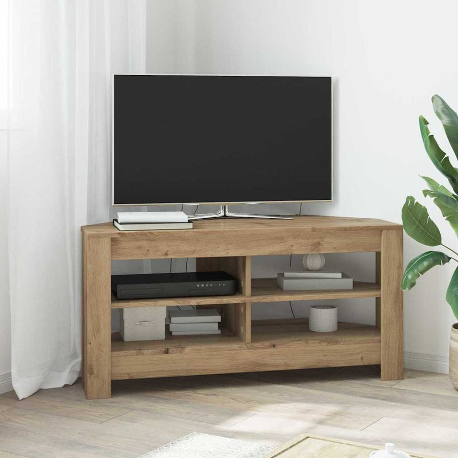 HoekTVKast Oud Hout 102x40,5x45cm Bewerkt hout