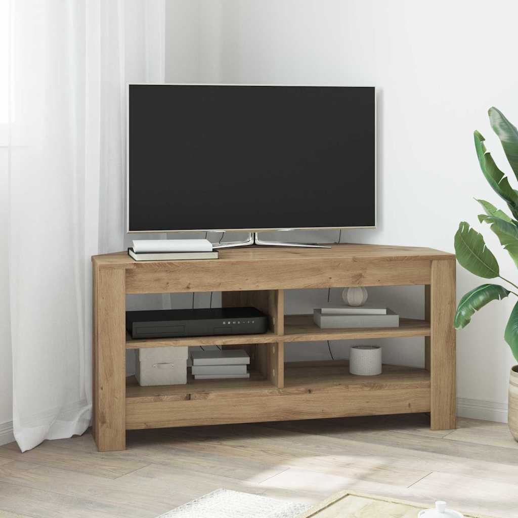 HoekTVKast Artisan Eiken 102x40,5x45cm Bewerkt hout