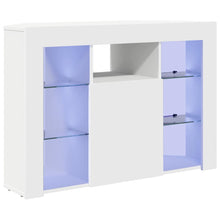 Hoek LED TV Kast Wandgemonteerd Wit 100x40x68cm Bewerkt hout