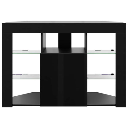 Hoek LED TV Kast 100x40x68cm Zwart Bewerkt hout