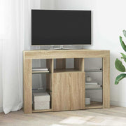 Corner LED TV Cabinet Sonoma Oak 100x40x68cm Engineered Wood