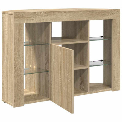 Hoek LED TV Kast Sonoma Eiken 102 x 40 x 68 cm Bewerkt hout