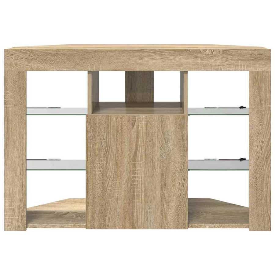 Hoek LED TV Kast Sonoma Eiken 102 x 40 x 68 cm Bewerkt hout