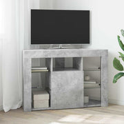 Hoek tv-kast beton grijs 100x40x68 cm bewerkt hout