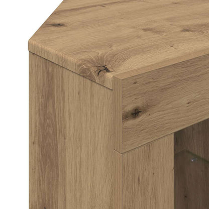 Hoek LED TV Kast Artisan Eiken 100x40x68cm Bewerkt hout
