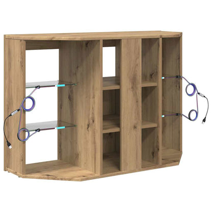 Hoek LED TV Kast Artisan Eiken 100x40x68cm Bewerkt hout