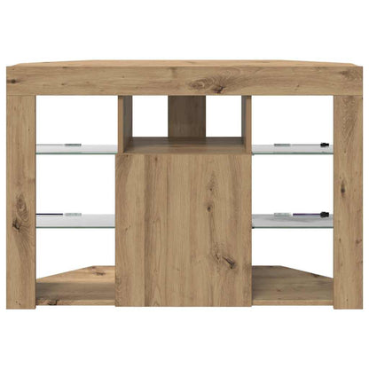 Hoek LED TV Kast Artisan Eiken 100x40x68cm Bewerkt hout