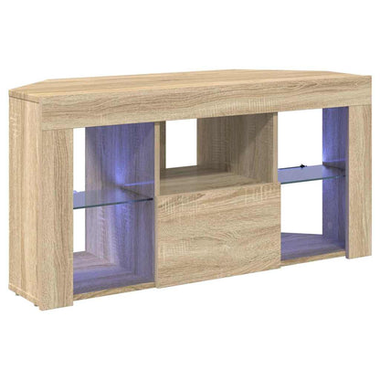 Hoek LED TV Kast Sonoma Eiken 102 x 40 x 50 cm Bewerkt hout
