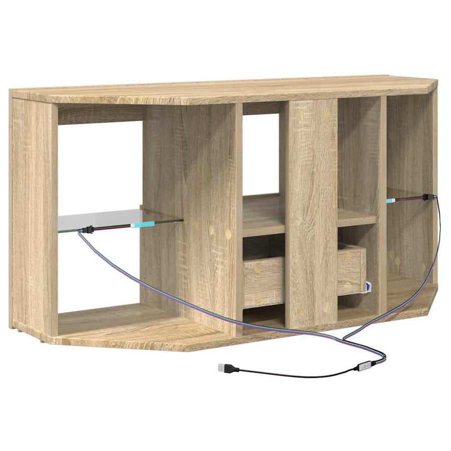 Hoek LED TV Kast Sonoma Eiken 102 x 40 x 50 cm Bewerkt hout