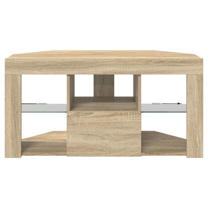 Hoek LED TV Kast Sonoma Eiken 102 x 40 x 50 cm Bewerkt hout