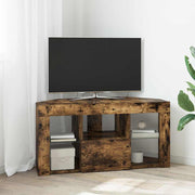 hoek tv kast gerookt eiken 100x40x50 cm bewerkt hout