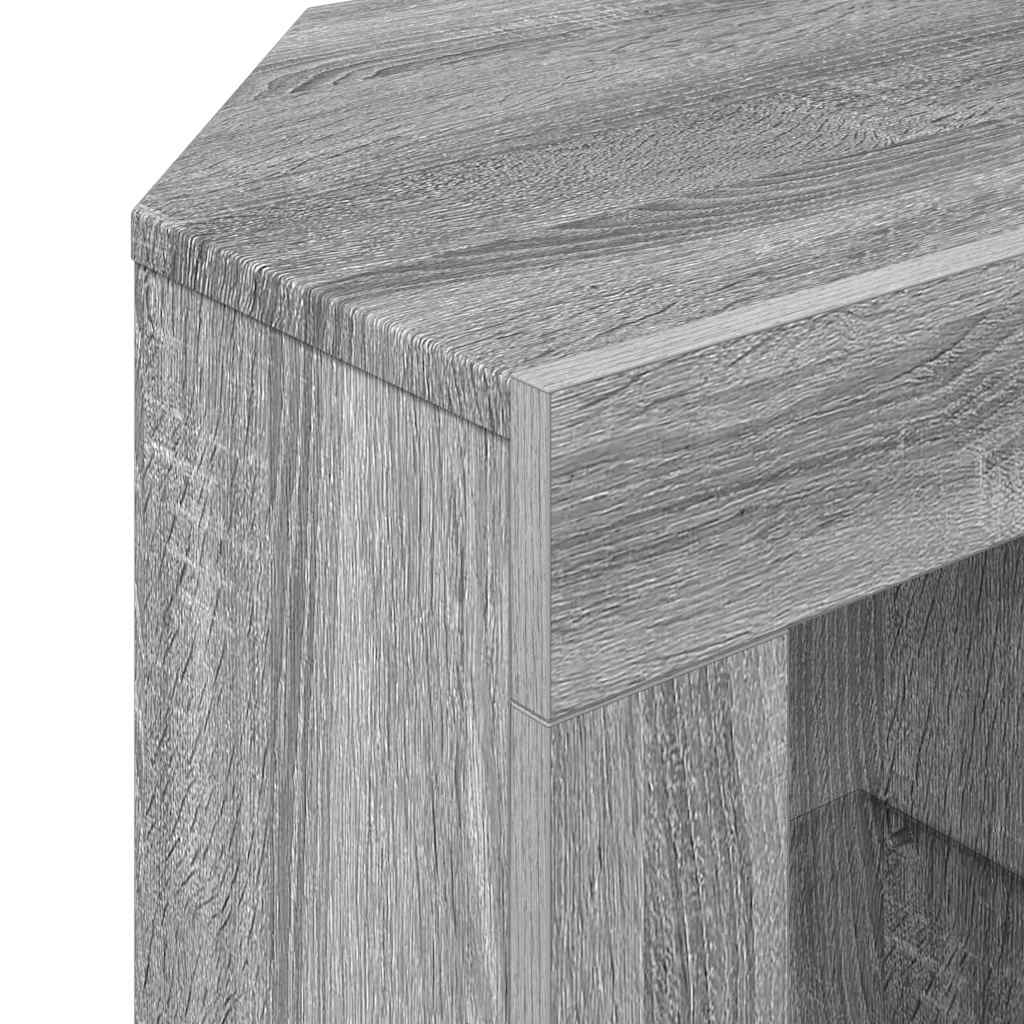 Hoek LED TV Kast 100 x 40 x 50 cm Grijs Sonoma Bewerkt hout