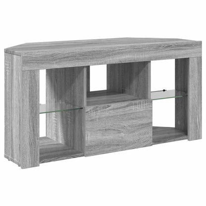 Hoek LED TV Kast 100 x 40 x 50 cm Grijs Sonoma Bewerkt hout