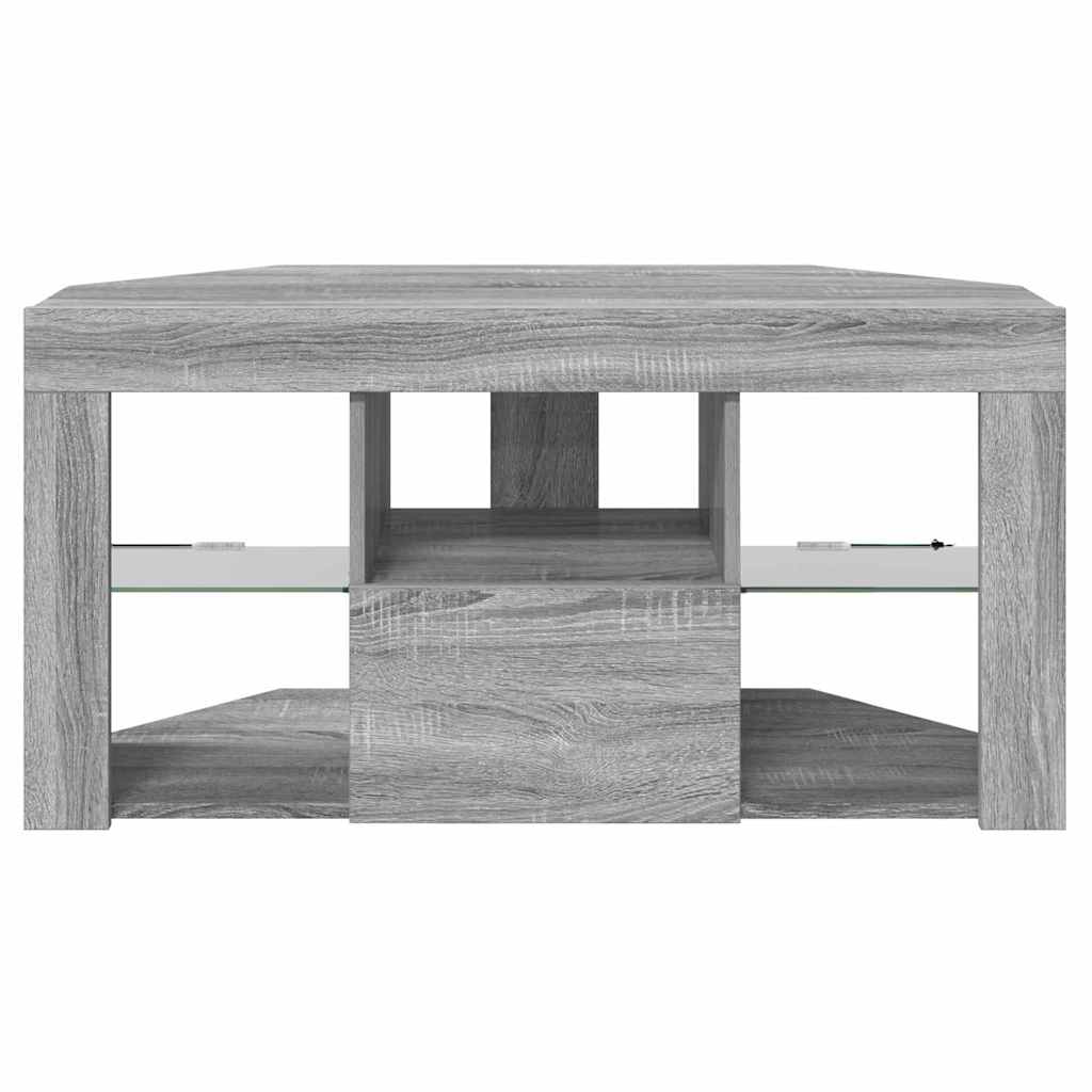 Hoek LED TV Kast 100 x 40 x 50 cm Grijs Sonoma Bewerkt hout