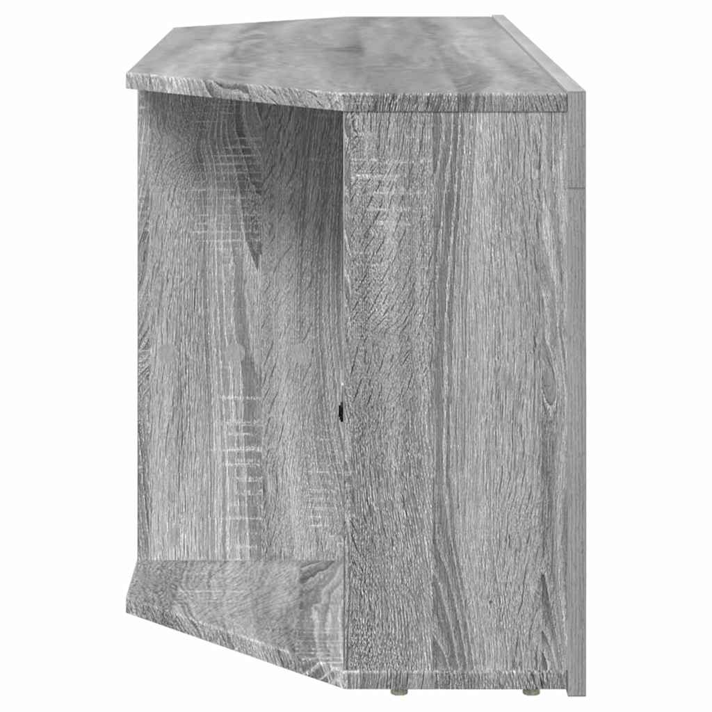 Hoek LED TV Kast 100 x 40 x 50 cm Grijs Sonoma Bewerkt hout