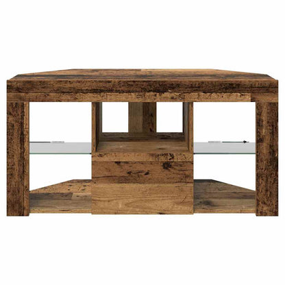 Hoek LED TV Kast 100 x 40 x 50 cm Oudhout Bewerkt hout