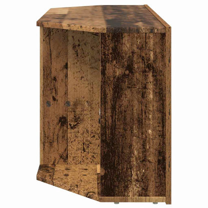 Hoek LED TV Kast 100 x 40 x 50 cm Oudhout Bewerkt hout