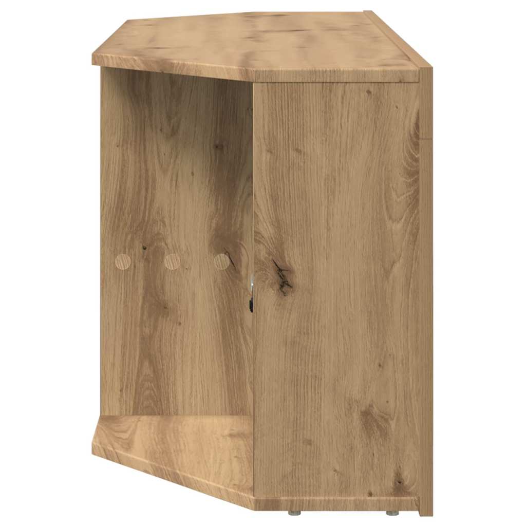 Hoek LED TV Kast Artisan Eiken 108 x 40 x 50 cm Bewerkt hout