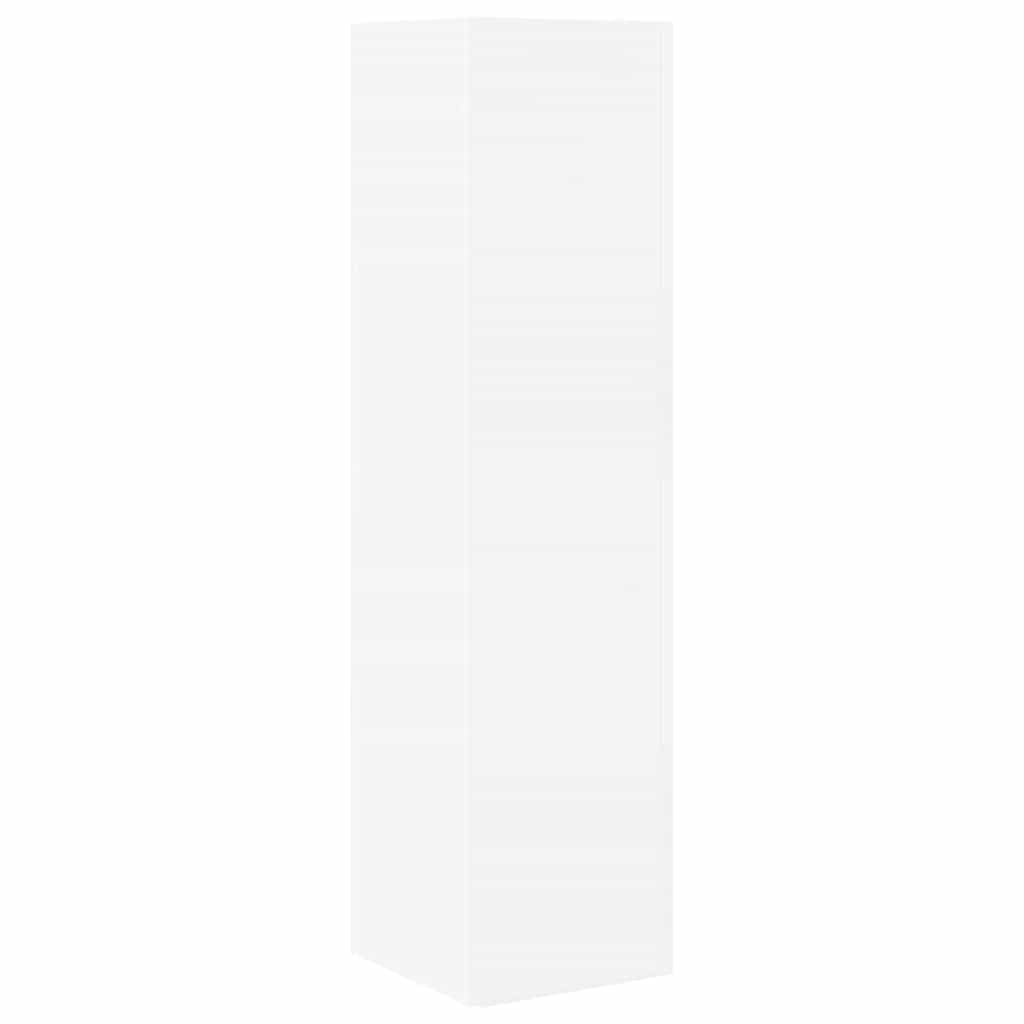 Hoekkast Wit 25,5x25x102cm Bewerkt hout