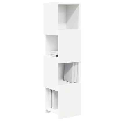 Hoekkast Wit 25,5x25x102cm Bewerkt hout
