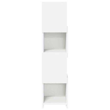 Hoekkast Wit 25,5x25x102cm Bewerkt hout