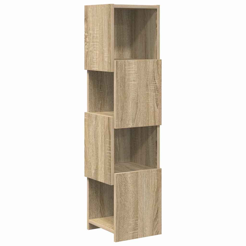 Hoekkast Wit 25,5x25x102cm Bewerkt hout