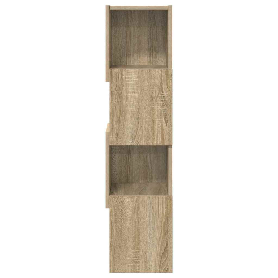 Hoekkast Wit 25,5x25x102cm Bewerkt hout