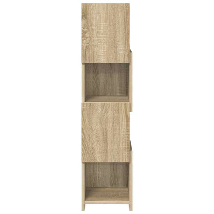 Hoekkast Wit 25,5x25x102cm Bewerkt hout
