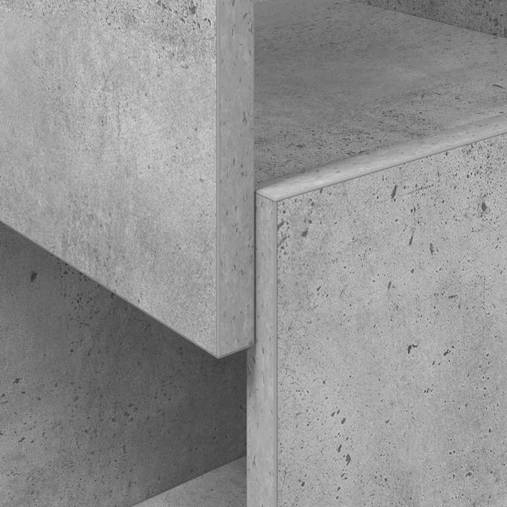 Hoekkast Wit 25,5x25x102cm Bewerkt hout