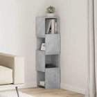 Hoekkast 25,5x25x102 cm bewerkt hout grijs