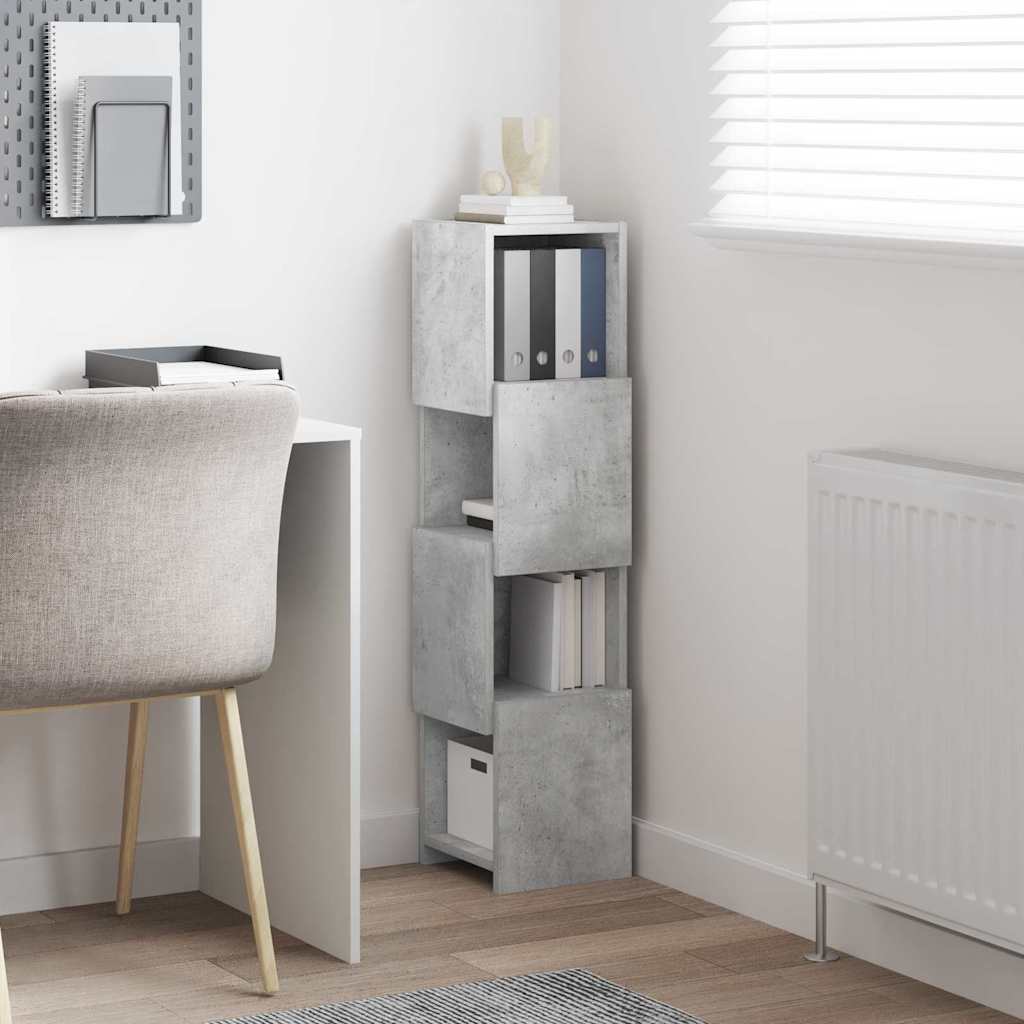 Hoekkast Wit 25,5x25x102cm Bewerkt hout