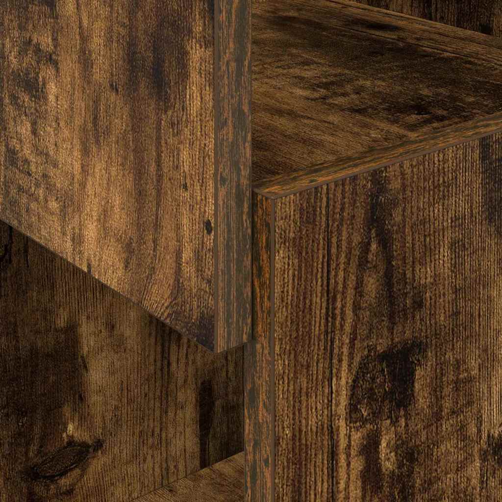 Hoekkast Wit 25,5x25x102cm Bewerkt hout