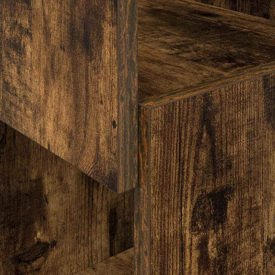 Hoekkast Wit 25,5x25x102cm Bewerkt hout