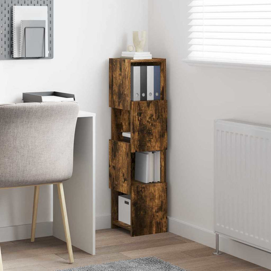 Hoekkast Wit 25,5x25x102cm Bewerkt hout