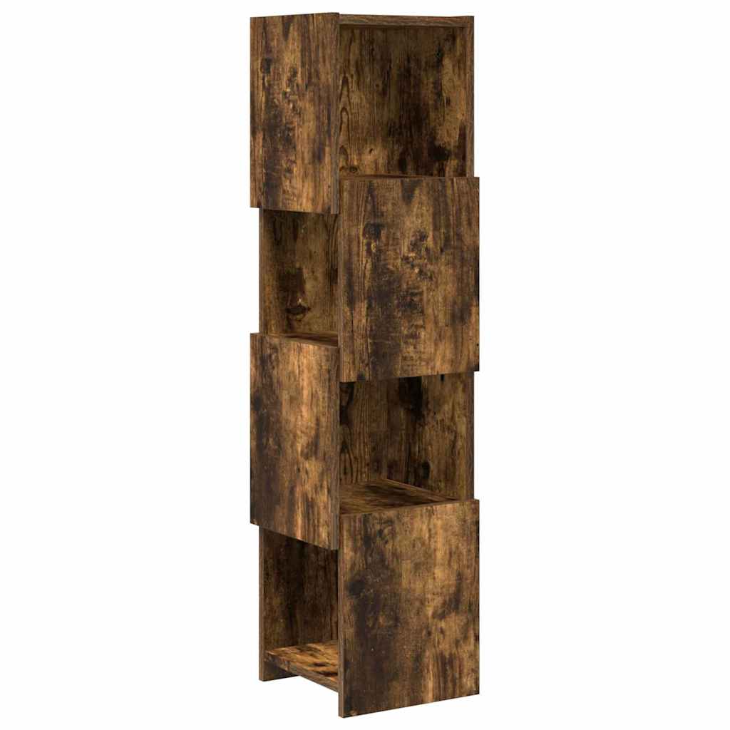 Hoekkast Wit 25,5x25x102cm Bewerkt hout