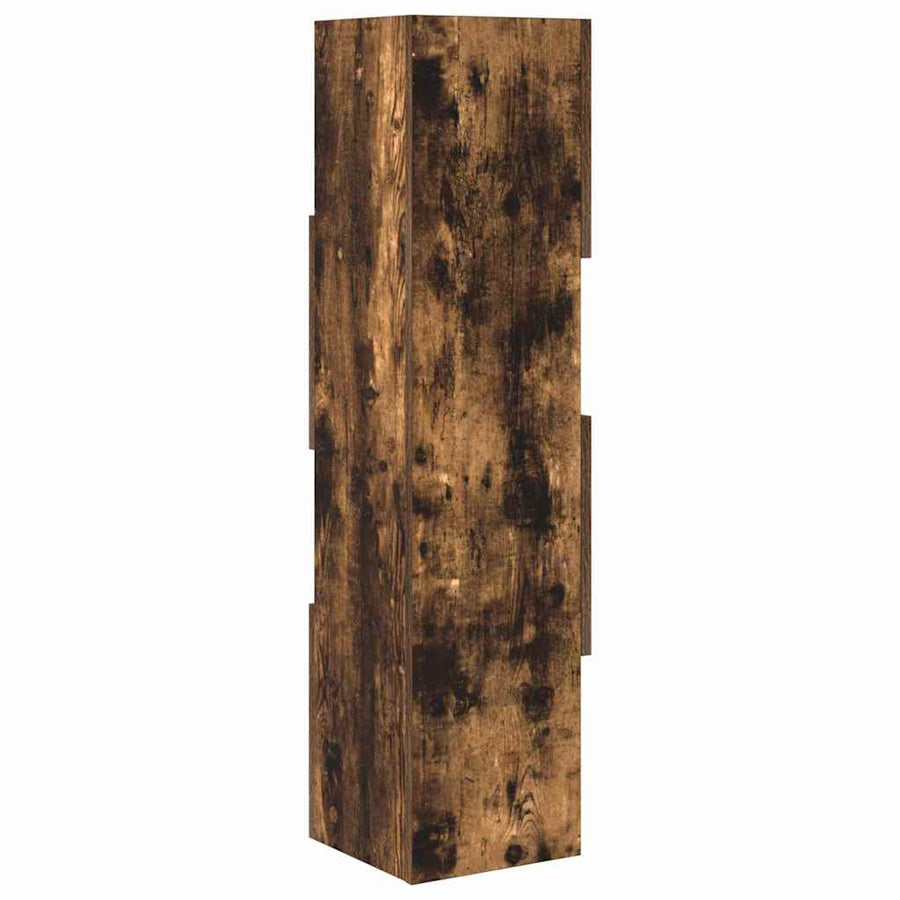 Hoekkast Wit 25,5x25x102cm Bewerkt hout