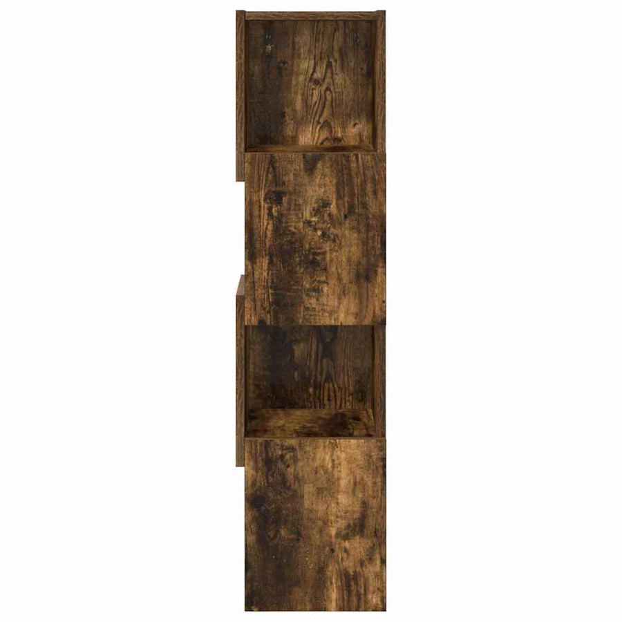 Hoekkast Wit 25,5x25x102cm Bewerkt hout